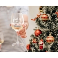 copas de vino grabadas Navidad