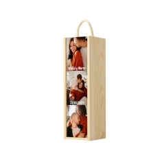 Caja de madera para vino personalizada