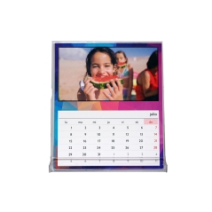 Calendario personalizado sobremesa en caja de CD