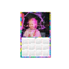 Calendario personalizado imán en formato poster