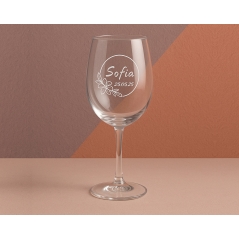 Copa de vino personalizada