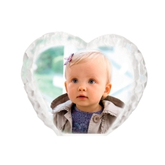 Cristal corazón personalizado