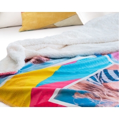 Manta sherpa borreguillo personalizada