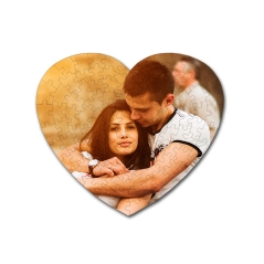 Puzzle personalizado enmarcado corazón