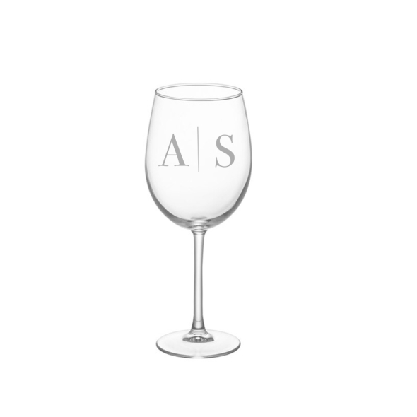 copas vino grabadas con iniciales