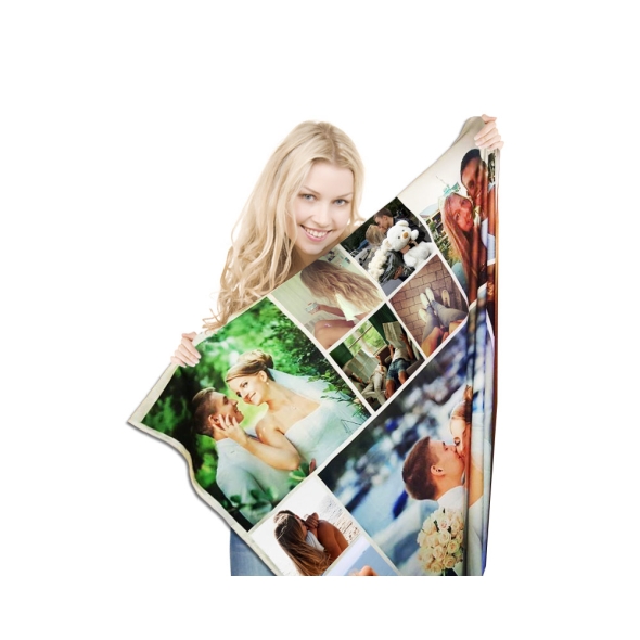 Mantas personalizadas con collage de fotos