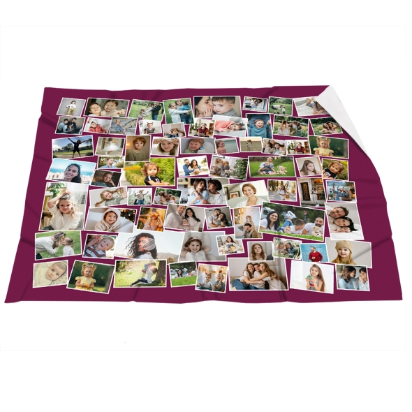Manta personalizada collage 140x95